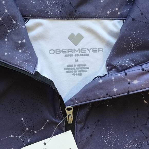 NWT Obermeyer Girl Teen 1/4 Zip Baselayer Ski Snowboard Winter Stars Size Medium - Picture 9 of 11
